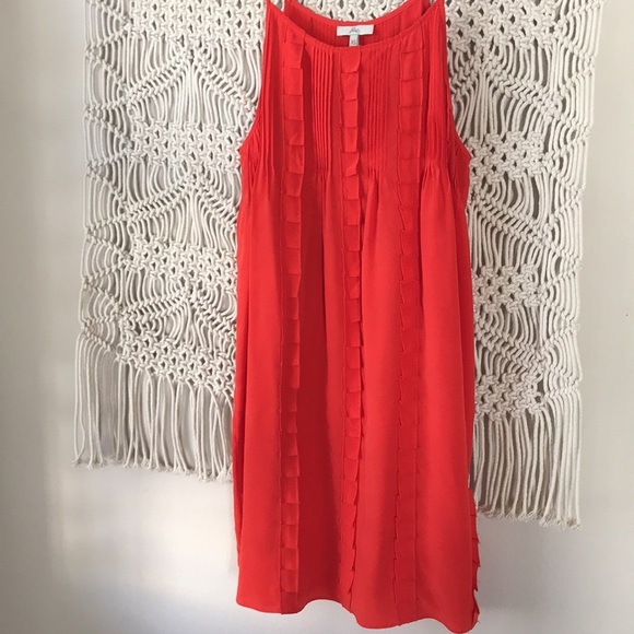 Joie red spaghetti strap lined mini dress, sz XS. - Picture 2 of 7